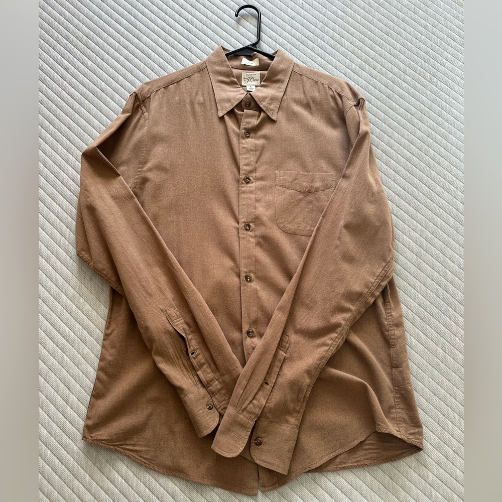 Men’s J Crew Light Flannel Button Down (Large)